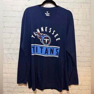 Fanatics size 2XL Tennessee Titans blue long sleeve